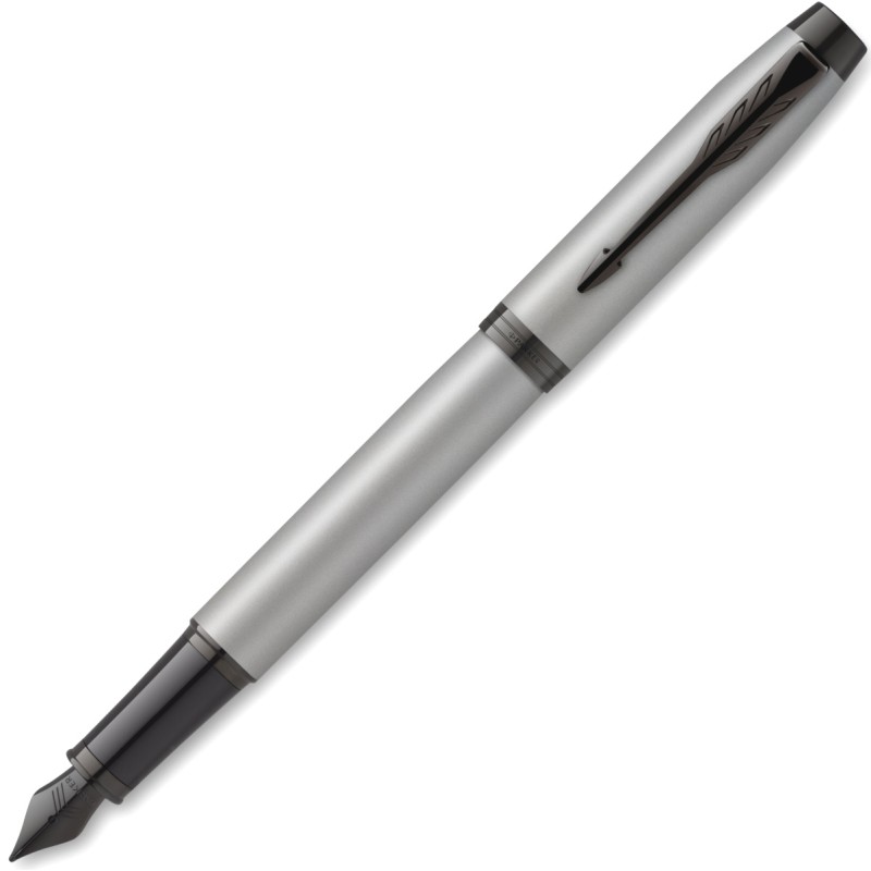 Ручка перьевая Parker IM Achromatic F317, Matt Grey BT (Перо F)